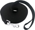 15Ft 20Ft 30Ft 40Ft 50Ft Long Dog/Puppy Lead Obedience Recall Training Dog Leashes for Small Medium Dogs Camping, Training, Play, or Backyard (20 FT, Black)