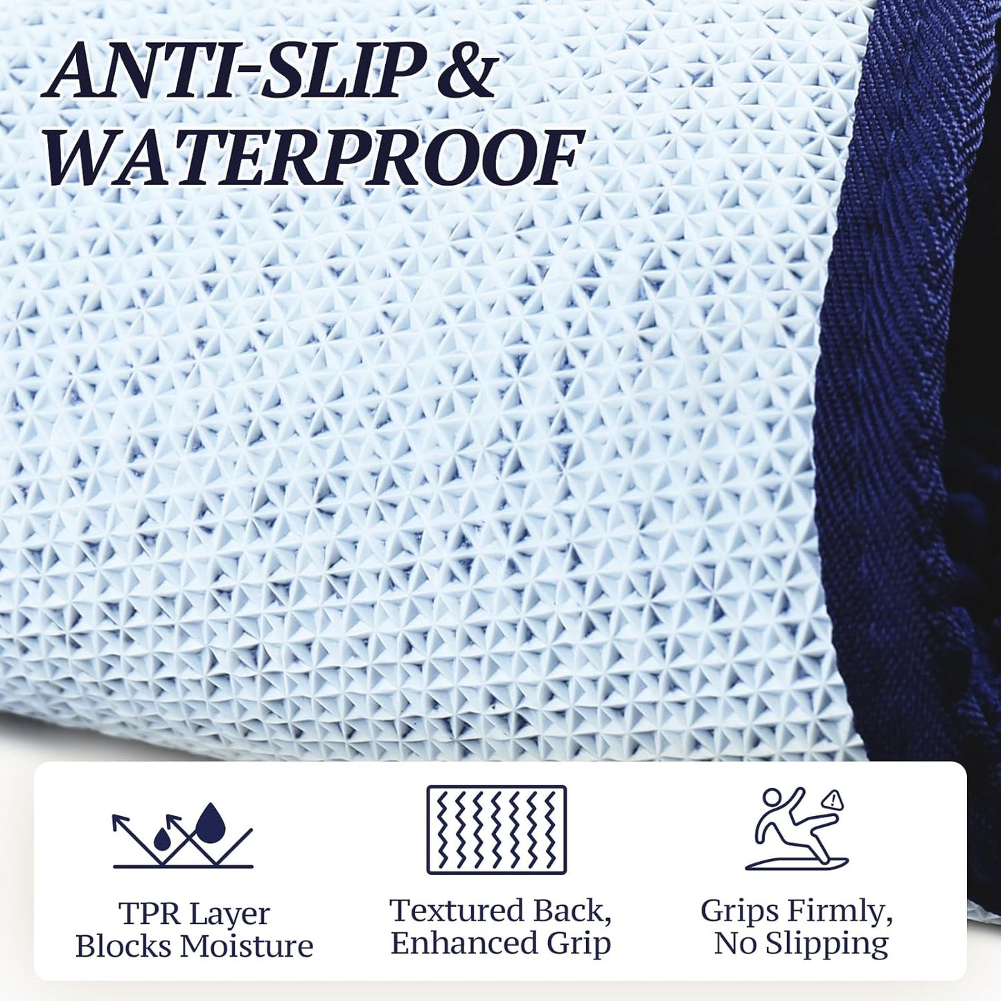 Dog Door Mat Absorpmax Dog Mat for Muddy Paw, 31 × 20", Navy Blue | Mud Rug with Non Slip Backing for Indoor & Outdoor, Washable Soft Chenille anti Mud Waterproof