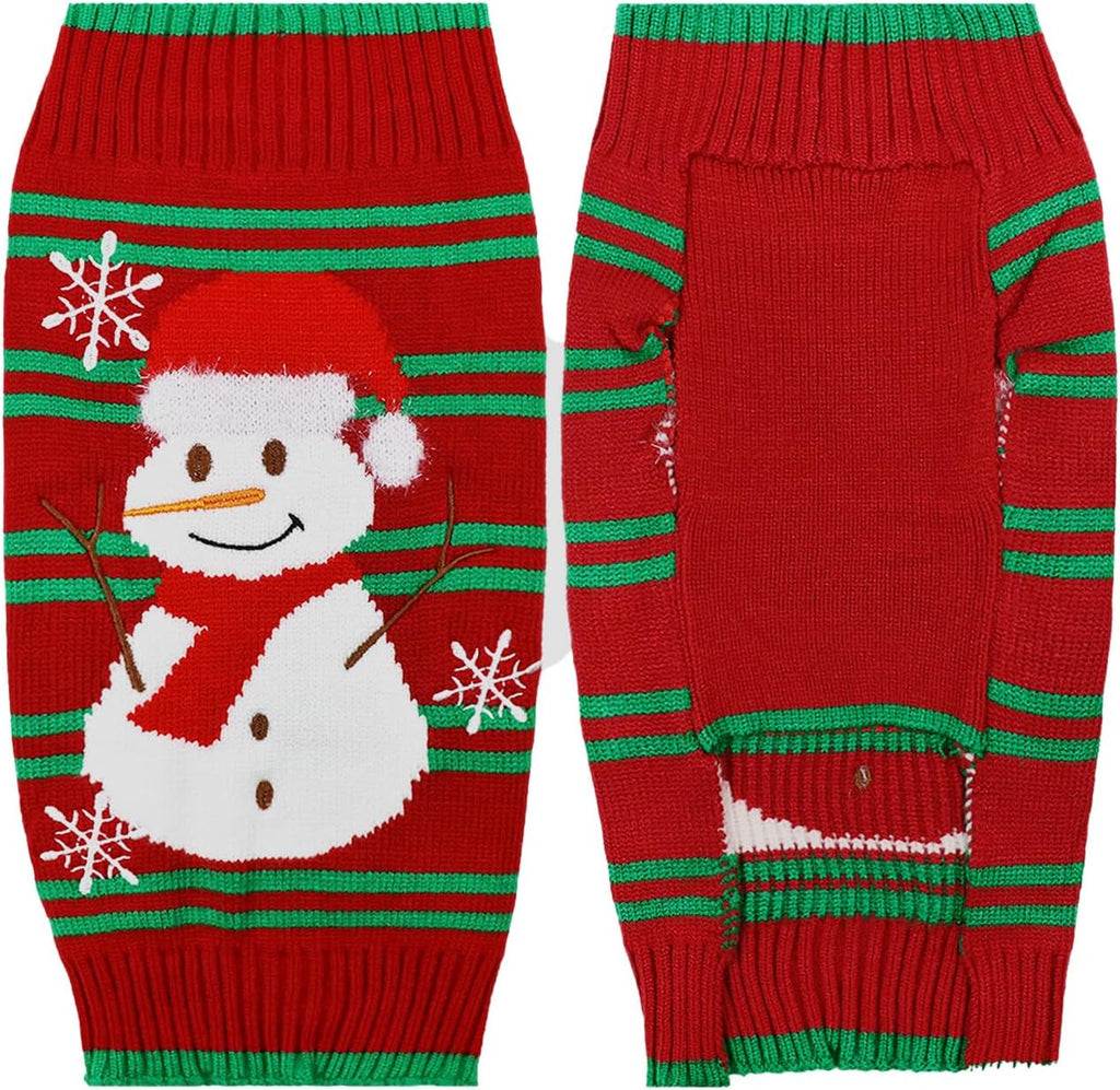 Ugly Christmas Snowman Sweater for Cat & Dog (Snowman1#, L)