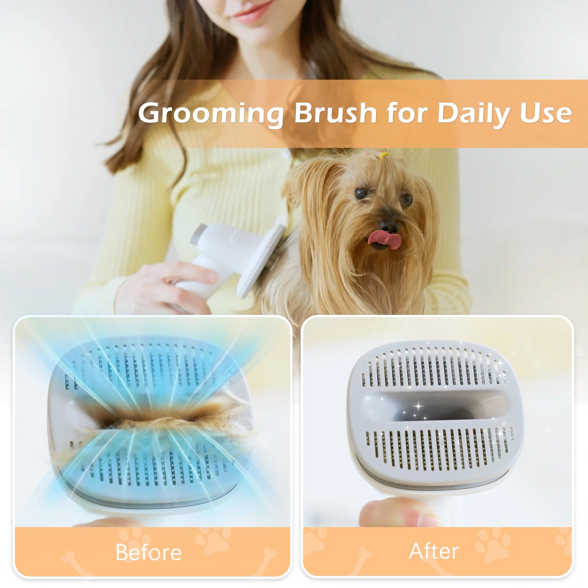 Dog & Cat Grooming Clippers Kit, Adjustable Corded Electric with Accessories (9 Pack)